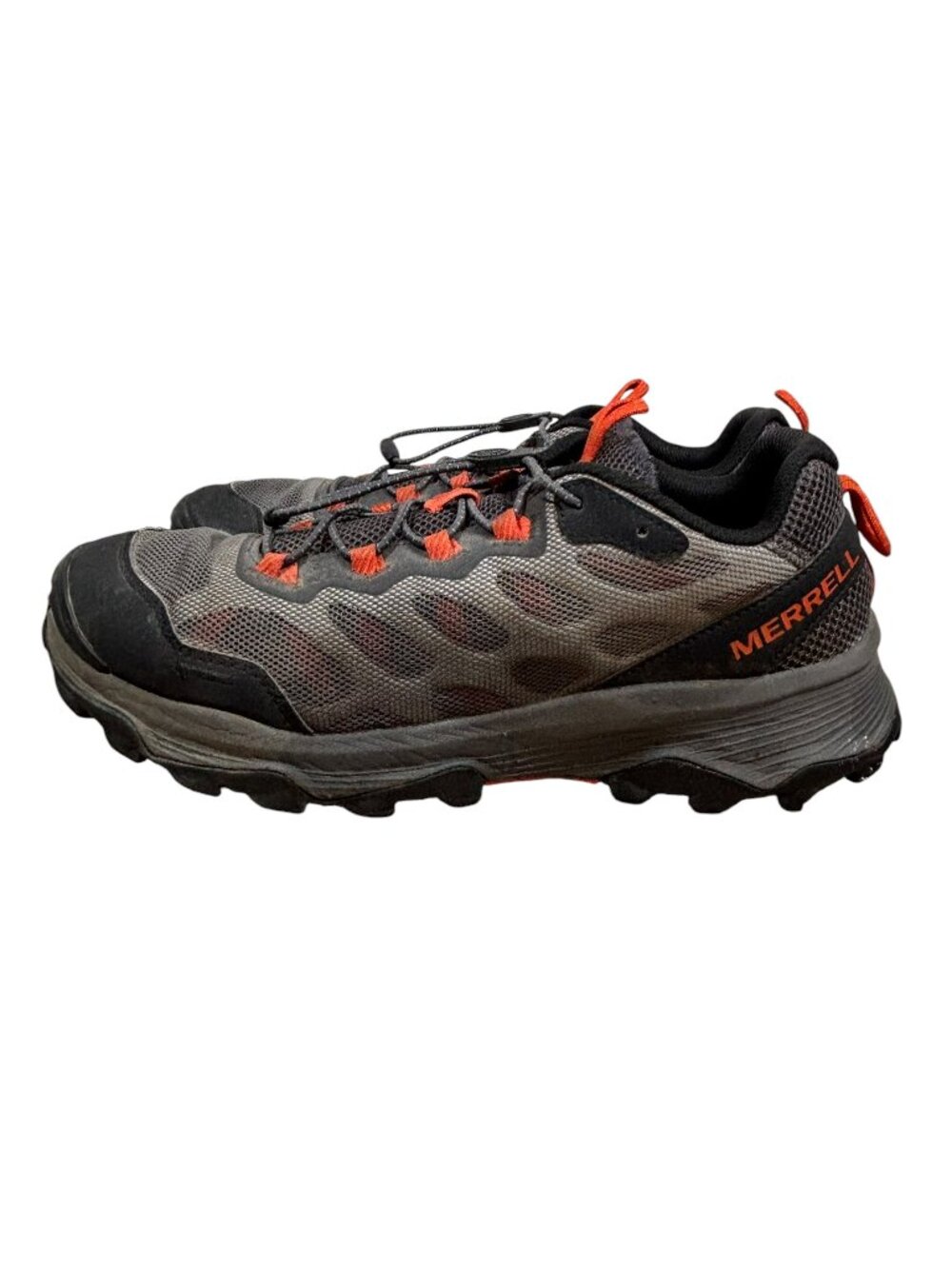 Merrell Speed Strike Hiking Sneakers Cooling Mesh Brown Gray Orange